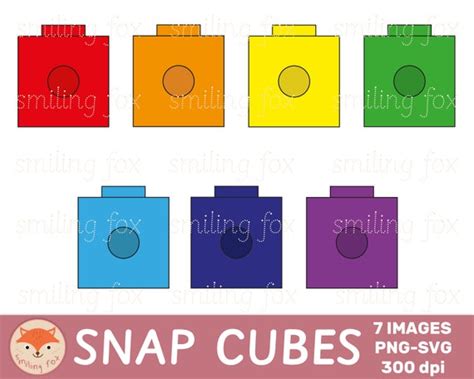 Blank Unifix Cubes Clipart