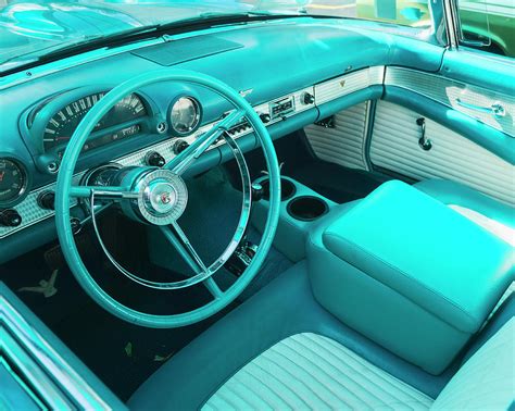 '56 Ford Thunderbird Interior Photograph by Lindley Johnson - Fine Art ...