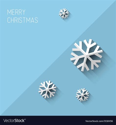 Modern christmas card with flat design Royalty Free Vector