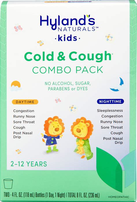 Buy Kids Cold Medicine for Ages 2+, Hylands Naturals Kids Cold & Cough ...