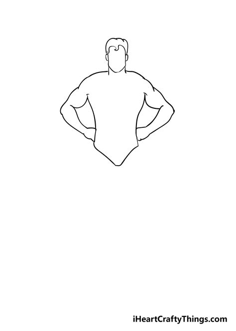 Superhero Drawing - How To Draw A Superhero Step By Step