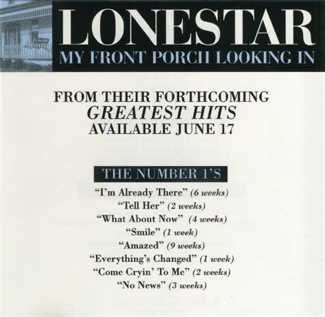 Lonestar – My Front Porch Looking In (2003, CD) - Discogs