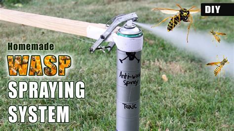 How to make a Wasp Spraying System | DIY Anti-pest tool - YouTube