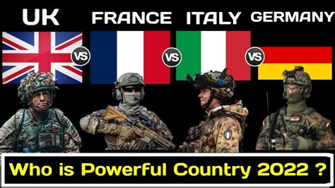 UK vs France vs Germany vs Italy Military Power Comparison 2022 | Italy ...