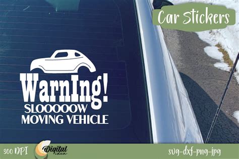 Funny Car Stickers | Amusing car window design | Original warning car ...