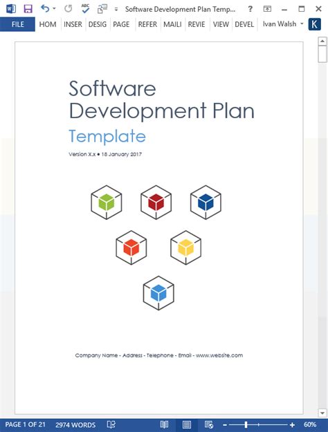 Software Development Plan Template (MS Word) – Templates, Forms, Checklists for MS Office and ...