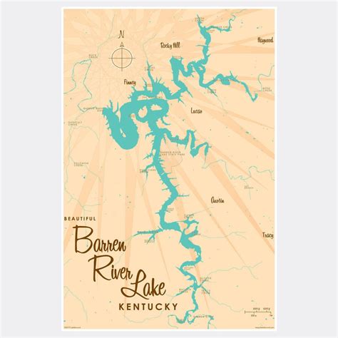 Barren River Lake Kentucky Lake House Décor Cabin Art - Etsy