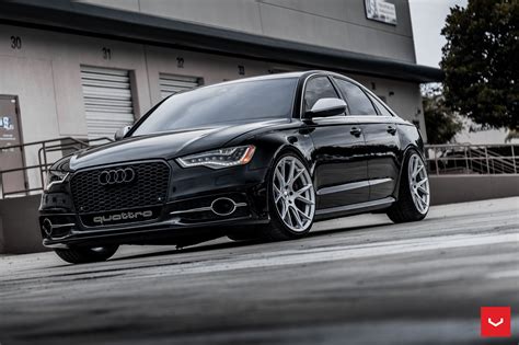 Black Audi S6 On Premium Rims by Vossen — CARiD.com Gallery