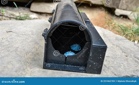 External Rodent Rat Bait Station Outside Stock Image - Image of ...