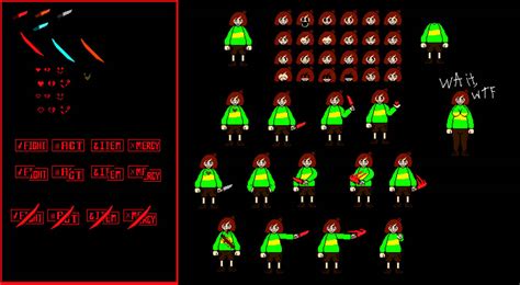 Chara Sprite Sheet by cookietodeath on DeviantArt