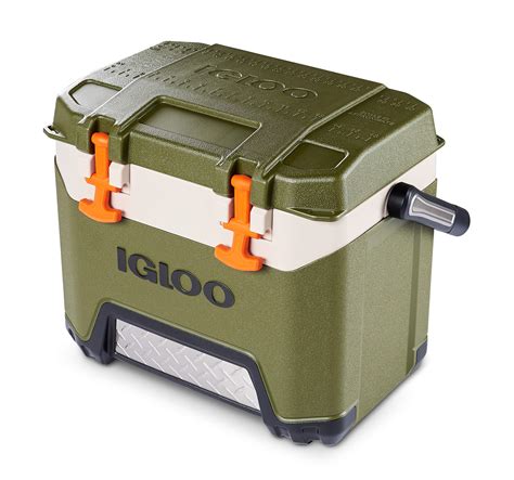 Igloo Heavy-Duty 25 Qt BMX Ice Chest Cooler with Cool Riser Technology Green/Orange