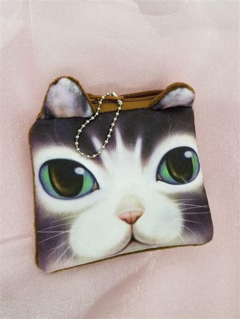 Cat Coin Purse. Cute and Delicate. Cat Lovers Accessory. - Etsy | Cat ...