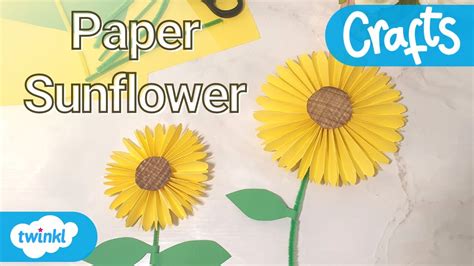 🌻 Sunflower Craft | Paper Craft for Kids - YouTube