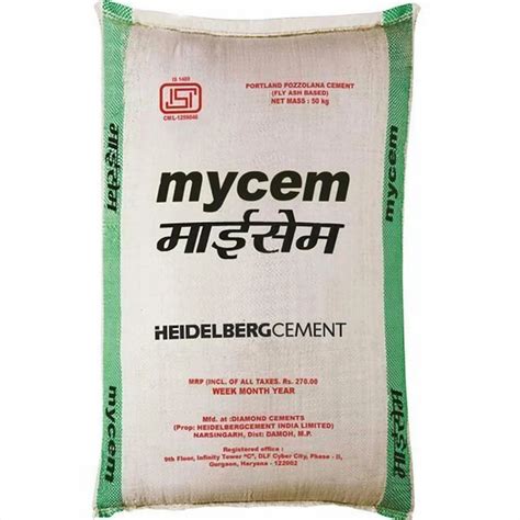 Mycem Portland Pozzolana Cement at Rs 315/bag | पोर्टलैंड सीमेंट in Gurugram | ID: 24939739197