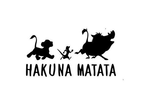 Hakuna Matata SVG - Disney SVG - Lion King SVG - Simba Svg - Disney Svg files - Animal Kingdom ...