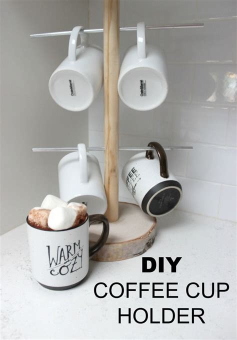 diy coffee cup holder 3 dreambookdesign.com Coffee Cup Holder Diy, Coffee Cups Diy, Diy Cups ...