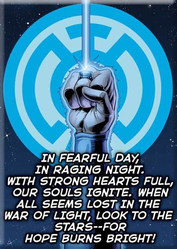 Blue Lantern Oath of Hope | Blue lantern, Green lantern, Blue lantern corps