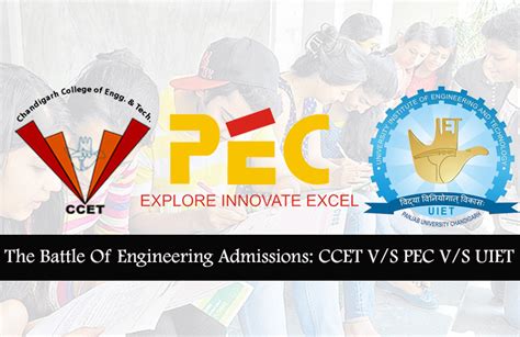 The Battle of Engineering Admissions: UIET v/s PEC v/s CCET - ChandigarhX