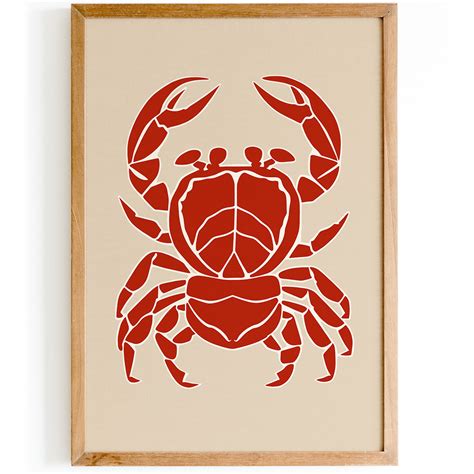 Retro Crab Seafood Poster – HypeSheriff Europe