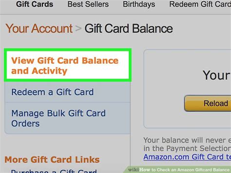 How to Check an Amazon Giftcard Balance: 12 Steps (with Pictures)