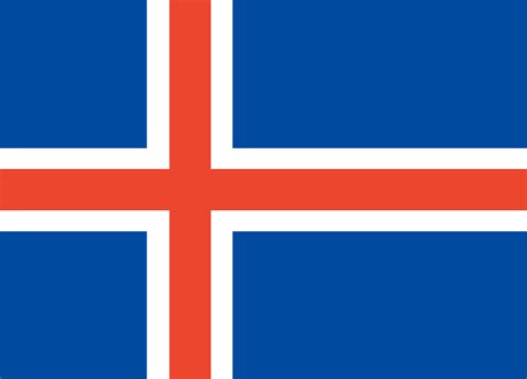 Iceland flag. Official colors and proportions. National Iceland flag ...