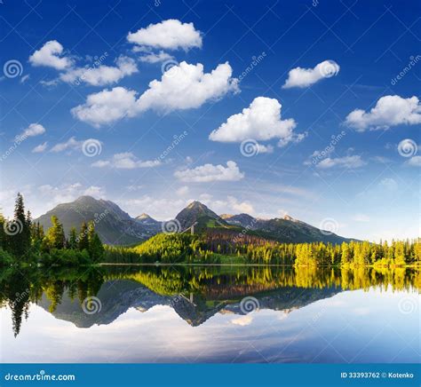 Mountain Lake in Tatra Mountains Stock Photo - Image of europe, reflection: 33393762