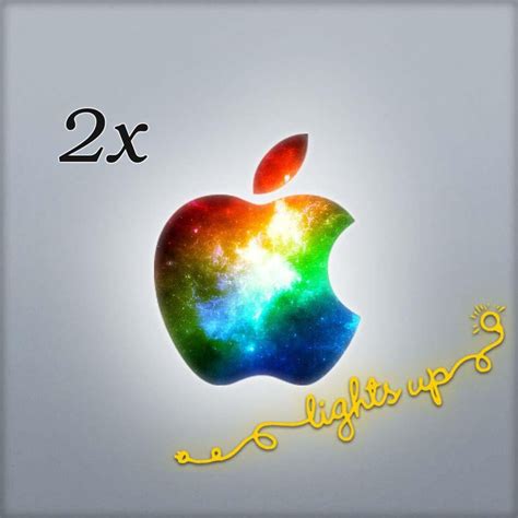 Apple MacBook Decal Apple Logo MacBook Sticker GLOWING Rainbow Apple ...