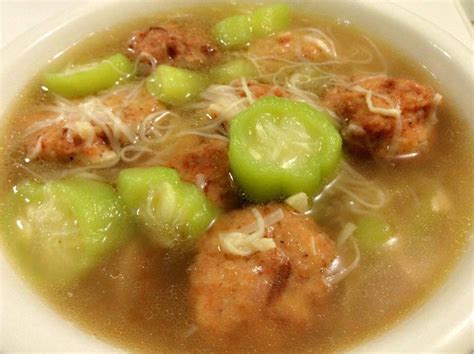 MEATBALLS WITH PATOLA AND MISUA SOUP | Pinoy Food Delight