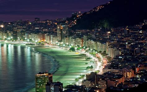 Rio De Janeiro At Night 7976954 : Wallpapers13.com