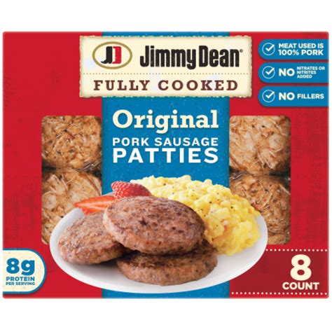 Jimmy Dean® Fully Cooked Original Pork Breakfast Sausage Patties, 9.6 OZ - Kroger