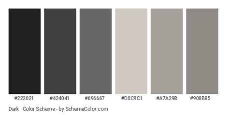 Dark & Gray Rustic Color Scheme » Black » SchemeColor.com