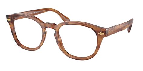 Polo Ralph Lauren PH2272 6138 Eyeglasses in Transparent Shiny Brown Horn | SmartBuyGlasses USA