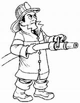 Printable Firefighter Coloring Pages sketch template