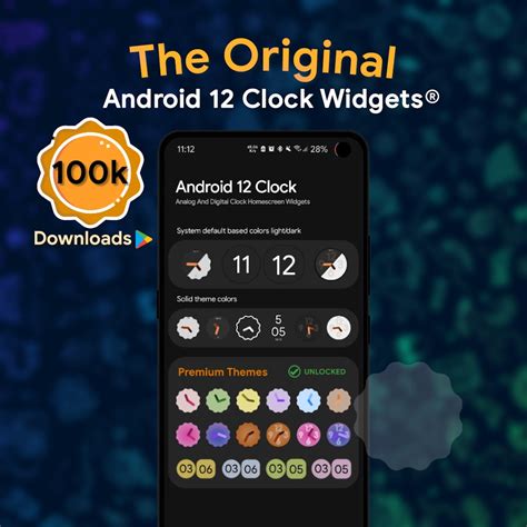 Android 12 Clock Widgets (Android) - Download