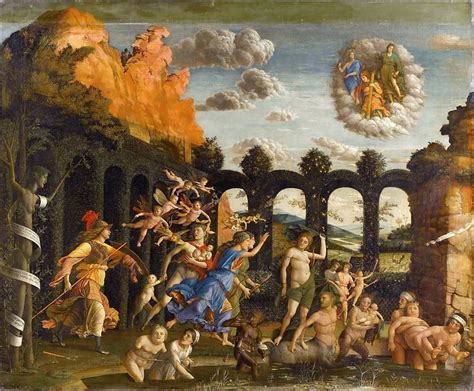 ANDREA MANTEGNA. Trionfo della Virtù, dipinto tempera su tela, databile ...