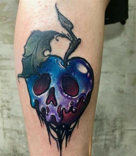 Poison apple tattoo in 2020 | Apple tattoo, Masquerade tattoo, Tattoos