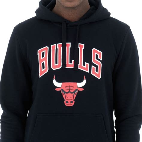 New Era Pullover Hoody Chicago Bulls NBA Black Sweatshirt: Caphunters.com