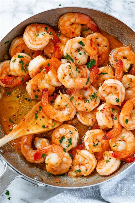 10-Minute Garlic Butter Shrimp - #shrimp #recipe #eatwell101 - This ...