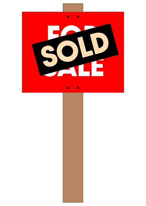 Free Printable Sold Sign Templates [PDF, Word] For Sale