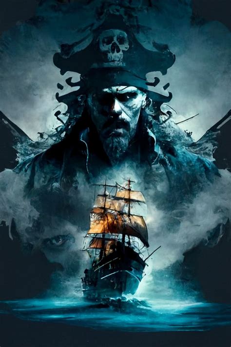 Ghost ship high detail full height Pirate Captain | Pirate ship art ...