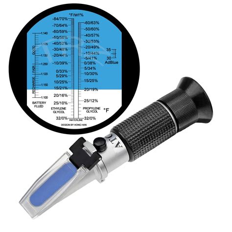 Buy TRZ 4-in-1 Antifreeze Refractometer Ethylene Glycol, Propylene Glycol in Antifreeze Freezing ...