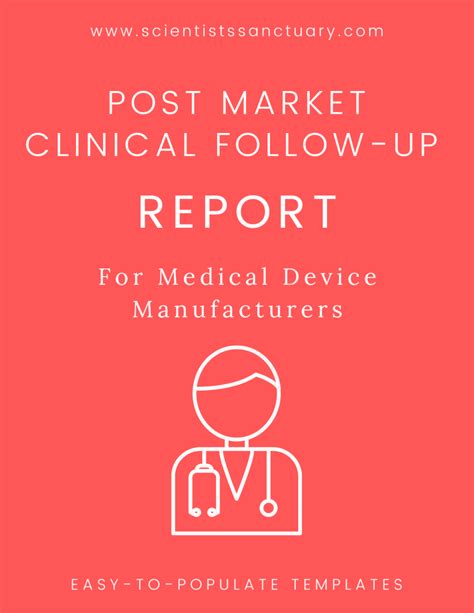 POST MARKET CLINICAL FOLLOW UP (PMCF) REPORT – TEMPLATE – Scientists Sanctuary