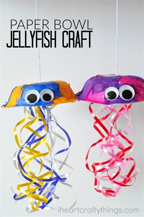 paper-bowl-jellyfish-craft | Today's Creative Ideas