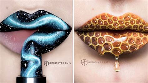 How GirlGreyBeauty Creates the Coolest Lip Art on Instagram | Marie Claire