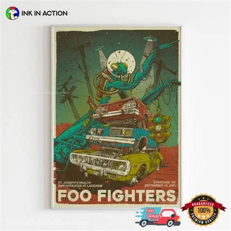 Foo Fighters Concerts Album Cover Poster - Print your thoughts. Tell your stories.