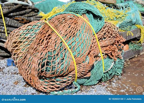 Fishing Nets stock photo. Image of commercial, dock - 102833130