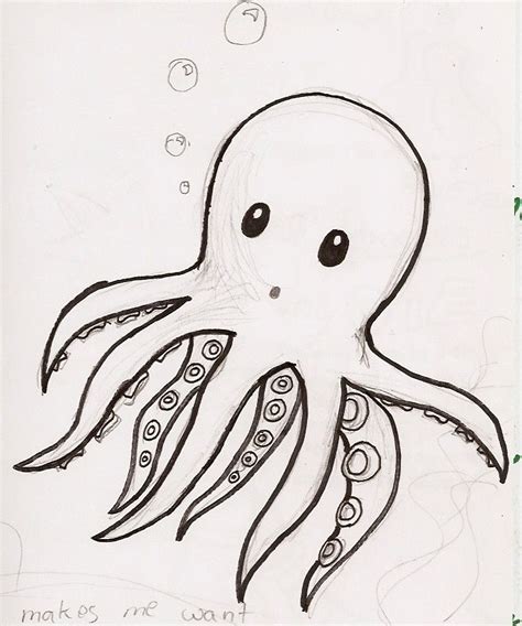 Baby Octopus by ~MurdererDelacroix on deviantART | Cute drawings tumblr, Octopus drawing, Cute ...