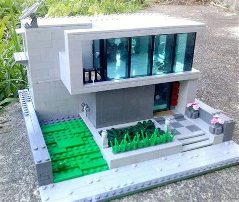 Modern style house. | Lego house ideas, Lego house, Lego design