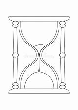Hourglass Coloring Stock Illustrations – 247  sketch template