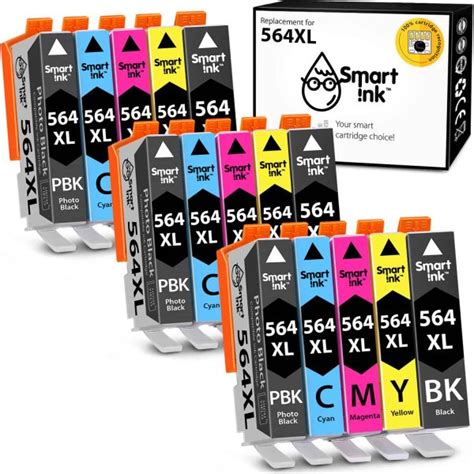 High-yield HP 564 cartridges for superior print performance - Smart ink